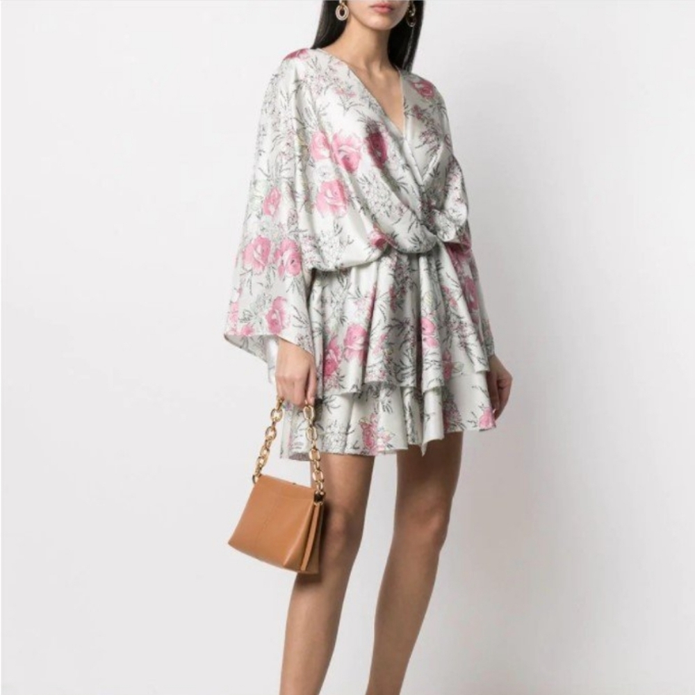 NWT Zadig & Voltaire Ruffle Silk Mini Dress Size S